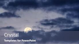  Presentation with kenya - Slides featuring moonrise-in-an-african-sky background and a ocean colored foreground