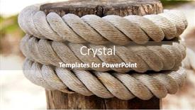  Presentation with rope - Beautiful slide set featuring mooring-rope-at-the-pier backdrop and a coral colored foreground