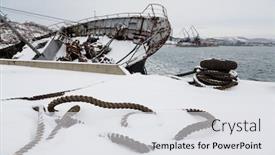  Presentation with ship rope - Theme enhanced with mooring-rope-lies background and a light gray colored foreground