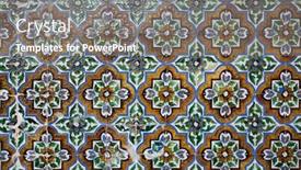  Presentation with ceramic tiles - Presentation enhanced with moorish-ceramic-tiles-with-floral background and a gray colored foreground