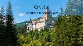  Presentation with salzburg - PPT layouts having moosham-castle-near-unternberg-salzburg background and a light blue colored foreground