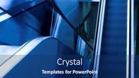  Presentation with airport - Amazing PPT layouts having mooving-escalators-in-airport backdrop and a ocean colored foreground