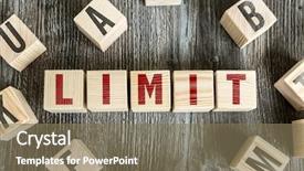  Presentation with moral - Presentation design having moral education - wooden blocks with the text background and a violet colored foreground