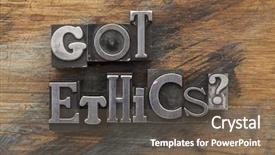  Presentation with ethics - Presentation theme with moral paints - got ethics question in vintage background and a tawny brown colored foreground