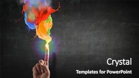  Presentation with life - Slide deck consisting of more colors to your life background and a dark gray colored foreground