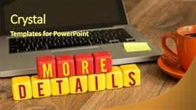  Presentation with cube - Presentation design having more details written background and a tawny brown colored foreground