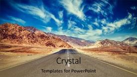  Presentation with effect - Amazing PPT theme having sky ladakh jammu and kashmir backdrop and a coral colored foreground