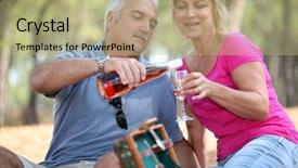  Presentation with picnic - Audience pleasing presentation design consisting of  backdrop and a  colored foreground