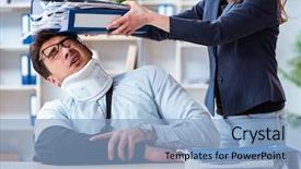  Presentation with more stone cross all things work together - Presentation design enhanced with more work from his boss background and a light blue colored foreground