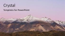  Presentation with arches national park - Beautiful PPT theme featuring moreno national park patagonia argentina backdrop and a lemonade colored foreground