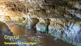  Presentation with new zealand - PPT layouts with moria-gate-arch-karamea-new background and a tawny brown colored foreground