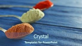  Presentation with catering banquet table different - Presentation theme having moringa - different colorful superfood powders background and a  colored foreground