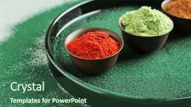  Presentation with catering banquet table different - Theme consisting of moringa - plate with different colorful superfood background and a  colored foreground