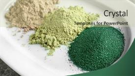  Presentation with marble ink colorful marble - Beautiful PPT theme featuring moringa - plate with different colorful superfood backdrop and a soft green colored foreground