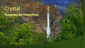  Presentation with mormon lds temple - Slides enhanced with mormon-latterday-saint-lds-temple background and a  colored foreground