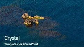  Presentation with country - Amazing slide deck having mornimg in bay in crimea backdrop and a  colored foreground