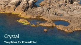  Presentation with country brunei - PPT theme consisting of mornimg in bay in crimea background and a  colored foreground