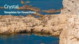  Presentation with country roses - Slide deck with mornimg in bay in crimea background and a  colored foreground