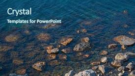  Presentation with country - Slide set featuring mornimg in bay in crimea background and a  colored foreground