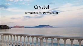  Presentation with country - PPT theme enhanced with mornimg in bay in crimea background and a  colored foreground