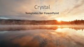  Presentation with foggy - Slides having morning-foggy-lake-in-mont background and a lemonade colored foreground