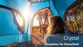  Presentation with forest morning - Beautiful presentation featuring morning-in-the-tent-young backdrop and a ocean colored foreground