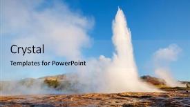  Presentation with river valley - Cool new slides with morning light popular tour backdrop and a light blue colored foreground