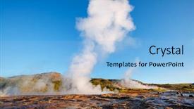  Presentation with river valley - Theme enhanced with morning light popular tour background and a light blue colored foreground