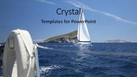  Presentation with calm sea - Theme with morning on a calm sea background and a  colored foreground