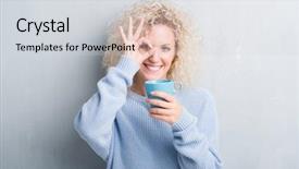  Presentation with open bible over grunge sandstone - Amazing presentation having young blonde woman over grunge backdrop and a light gray colored foreground