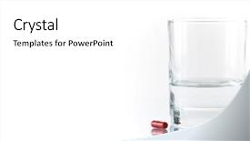  Presentation with sickness - PPT theme with morning sickness - close up of red pill background and a white colored foreground