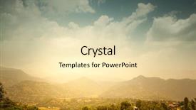  Presentation with nepal - PPT theme with morning sky - beautiful asian landscape bright colors background and a lemonade colored foreground