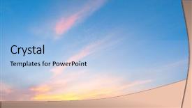  Presentation with heavens gates - Cool new PPT theme with morning sky - idyllic wallpaper burning heavens backdrop and a light blue colored foreground