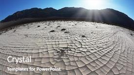  Presentation with bright white - Colorful slide deck enhanced with morning sun in death valley backdrop and a gray colored foreground