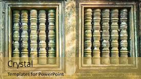  Presentation with cambodia - Cool new slide deck with morning time siem reap backdrop and a yellow colored foreground