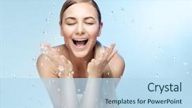  Presentation with cold water - Slide deck consisting of morning with clear cold water background and a sky blue colored foreground