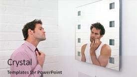  Presentation with ready - Audience pleasing slides consisting of morning with the mirror backdrop and a soft green colored foreground