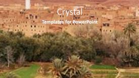  Presentation with moroccan - PPT theme enhanced with moroccan-city background and a coral colored foreground