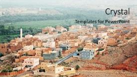  Presentation with moroccan - PPT theme consisting of moroccan kasbah in atlas mountains africa background and a lemonade colored foreground
