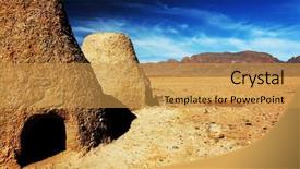  Presentation with morocco - Audience pleasing slides consisting of moroccan kasbah in middle atlas mountains morocco africa backdrop and a gold colored foreground