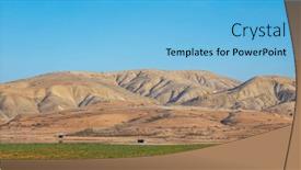  Presentation with morocco - Presentation theme featuring moroccan-panorama-landscape-meknes-province background and a light blue colored foreground