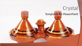  Presentation with moroccan - Cool new slide deck with moroccan-salt-and-pepper-container backdrop and a white colored foreground