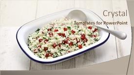  Presentation with gluten free - Slide set featuring moroccan-style-cauliflower-tabbouleh-salad background and a lemonade colored foreground