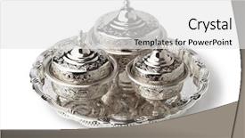  Presentation with moroccan - Presentation design with tea set for sugar mint background and a white colored foreground