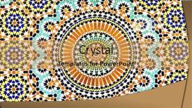  Presentation with moroccan - PPT theme featuring moroccan tile background background and a yellow colored foreground