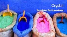  Presentation with morocco - Theme having morocco - moroccan colors background and a cobalt blue colored foreground