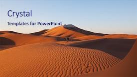  Presentation with sahara - PPT theme enhanced with morocco africa - hike in sahara desert background and a  colored foreground