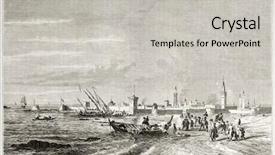  Presentation with noel - Cool new slides with morocco city - old view of mogador essaouira backdrop and a light gray colored foreground