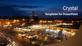  Presentation with morocco - Audience pleasing slide deck consisting of morocco desert islam - jemaa el fna sqare marrakesh backdrop and a ocean colored foreground