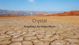  Presentation with morocco - PPT theme consisting of morocco-landscape-with-barren background and a coral colored foreground